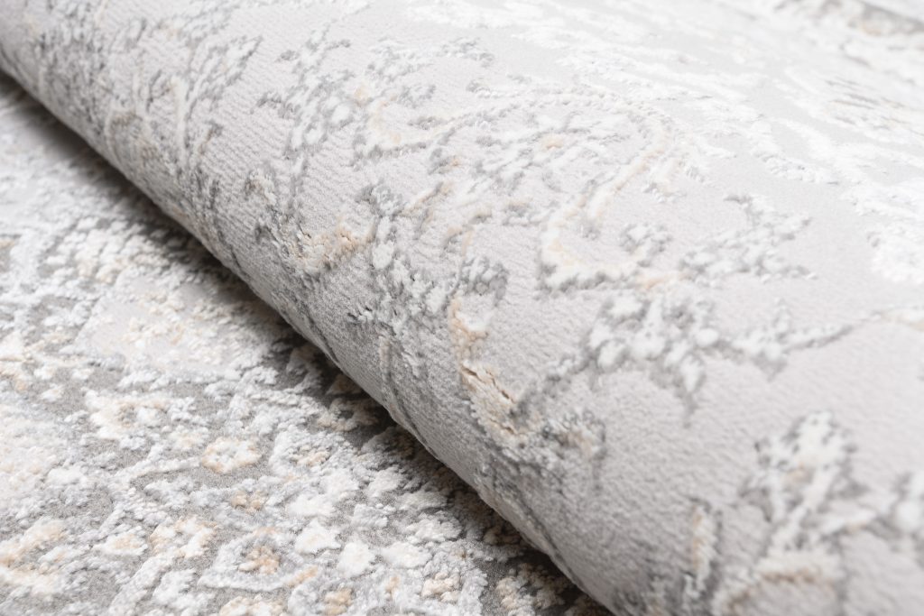 Tappeto Hera Grigio Beige Crema Tradizionale Effetto 3D