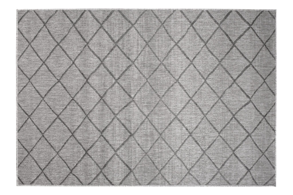 Tappeto Capri Moderno  Geometrico Design Grigio Esterno Interno