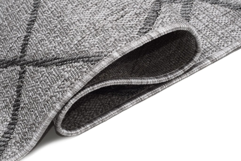 Tappeto Capri Moderno  Geometrico Design Grigio Esterno Interno