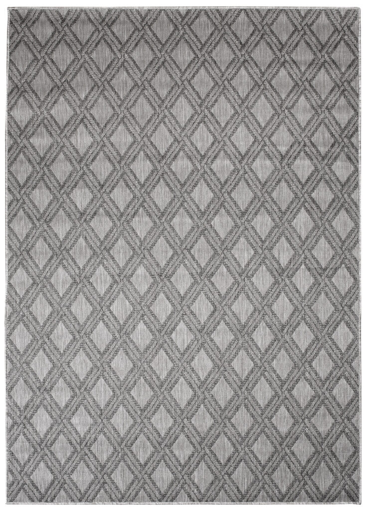 Tappeto Capri Moderno Geometrico Design Grigio  Esterno Interno
