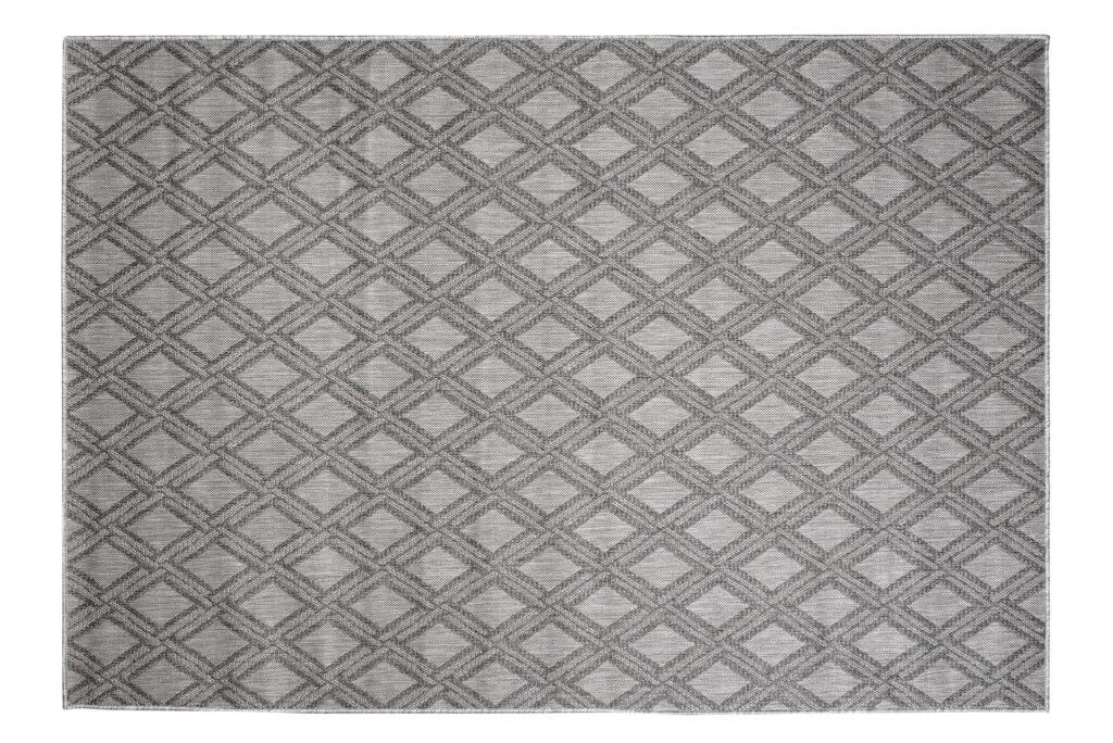 Tappeto Capri Moderno Geometrico Design Grigio  Esterno Interno