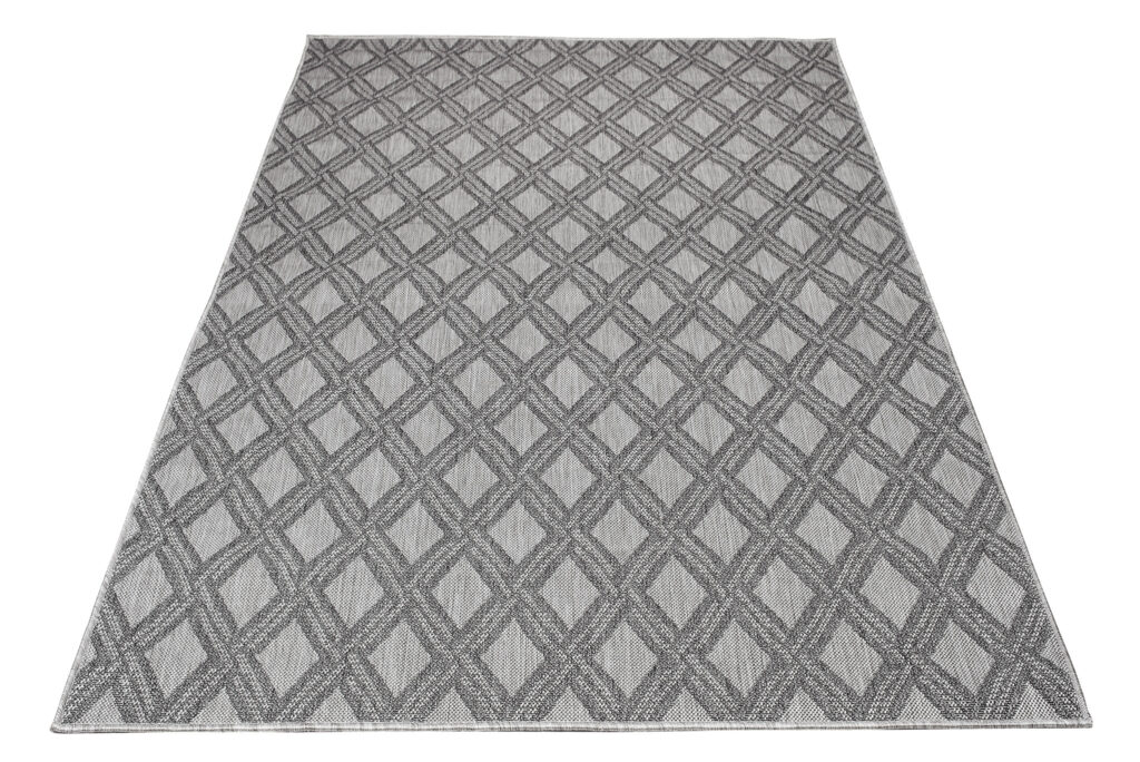 Tappeto Capri Moderno Geometrico Design Grigio  Esterno Interno
