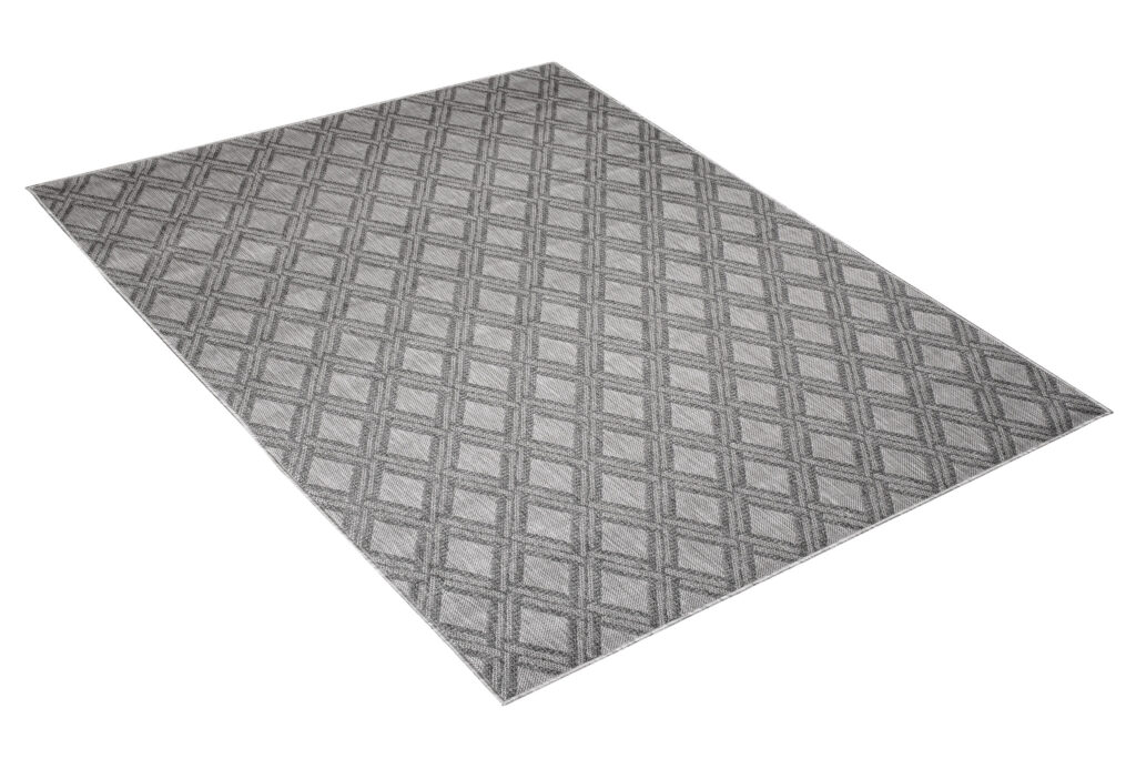 Tappeto Capri Moderno Geometrico Design Grigio  Esterno Interno