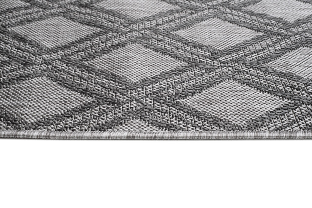 Tappeto Capri Moderno Geometrico Design Grigio  Esterno Interno