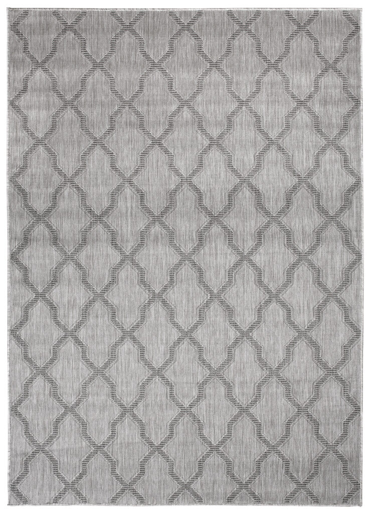 Tappeto Capri Moderno  Design Grigio Marocchino Esterno Interno