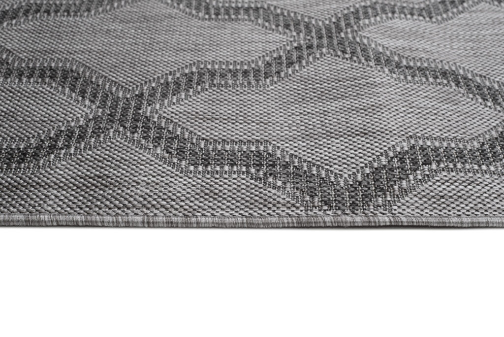 Tappeto Capri Moderno  Design Grigio Marocchino Esterno Interno