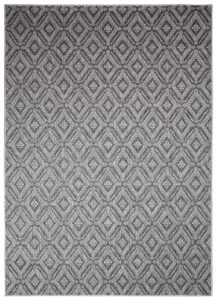Tappeto Capri Moderno Design Geometrico Grigio Esterno Interno