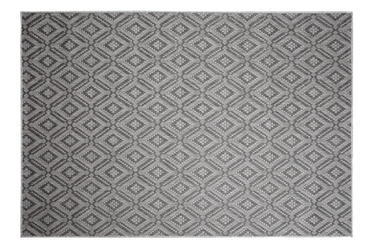 Tappeto Capri Moderno Design Geometrico Grigio Esterno Interno