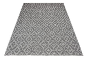 Tappeto Capri Moderno Design Geometrico Grigio Esterno Interno