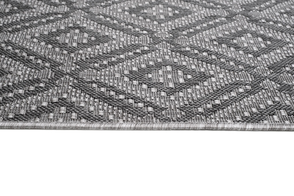 Tappeto Capri Moderno Design Geometrico Grigio Esterno Interno