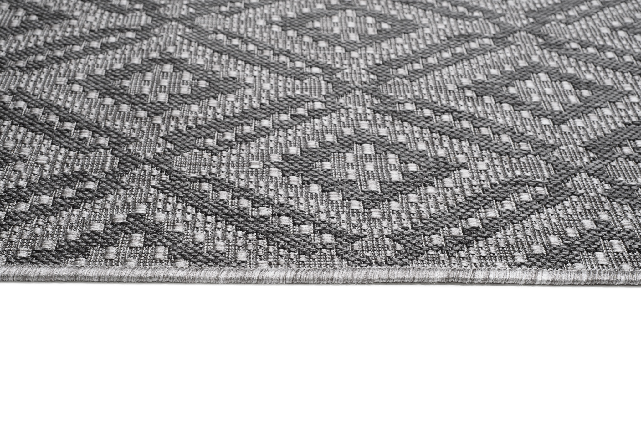 Tappeto Capri Moderno Design Geometrico Grigio Esterno Interno