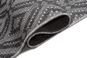 Tappeto Capri Moderno Design Geometrico Grigio Esterno Interno