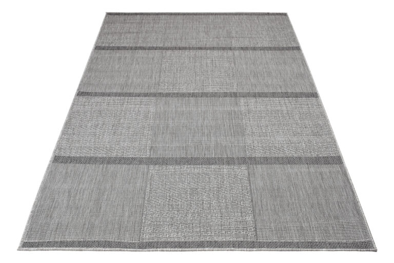 Tappeto Capri Moderno Design Grigio Chiaro Esterno Interno