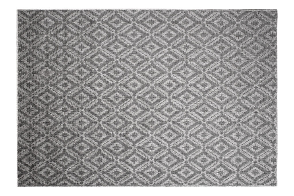 Tappeto Capri Moderno Grigio Design Geometrico Esterno Interno
