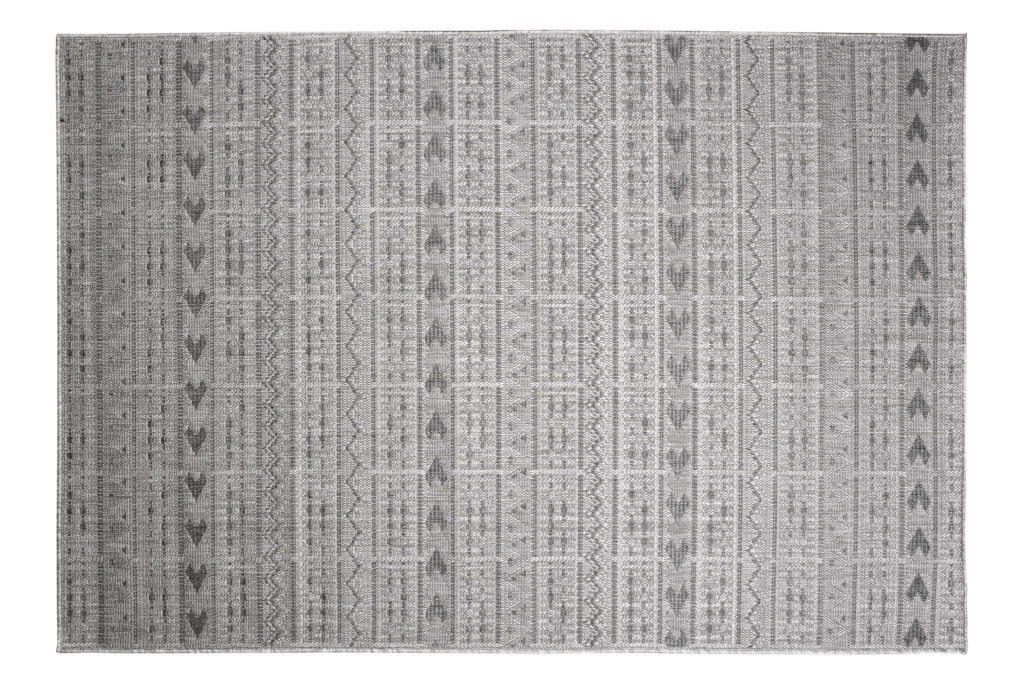 Tappeto Capri Moderno Design Grigio Etnico Esterno Interno