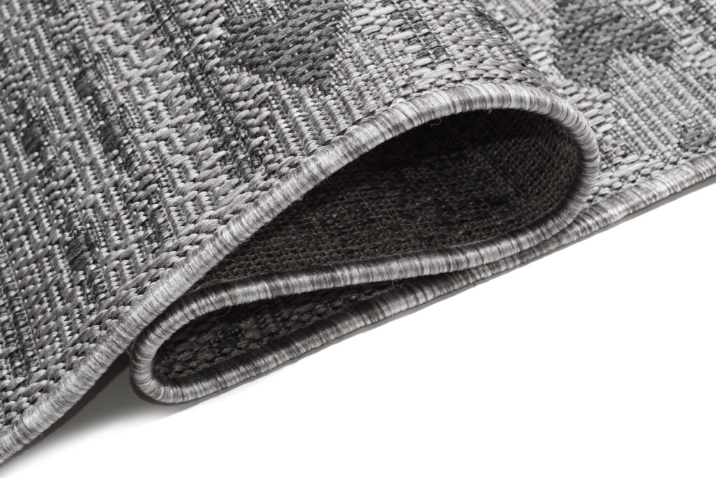 Tappeto Capri Moderno Design Grigio Etnico Esterno Interno