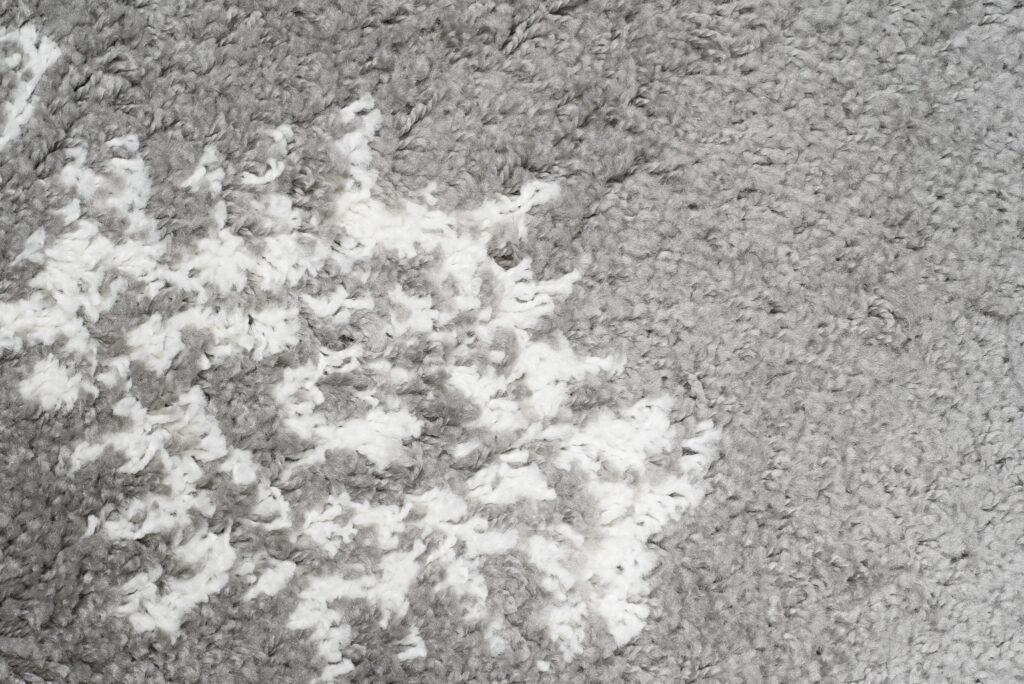 Tappeto Passatoia Boho con Frange Grigio Etnico Shaggy