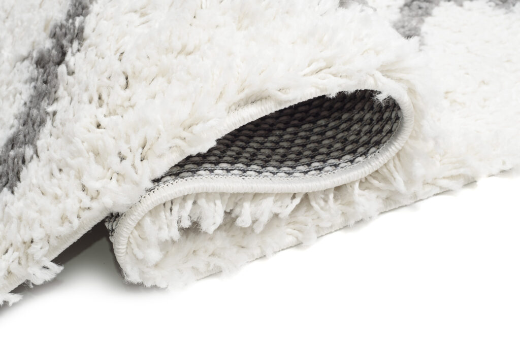Tappeto Passatoia Boho con Frange Crema ZigZag Shaggy