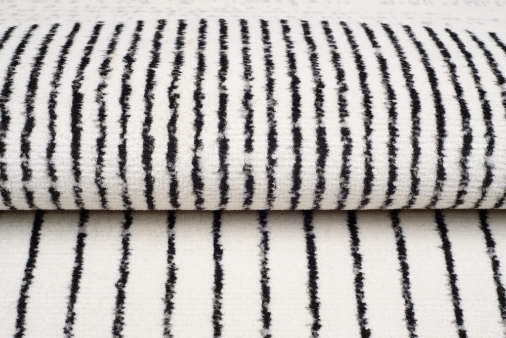 Tappeto Juno Crema Nero Cerchio Linee