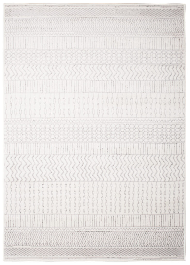 Tappeto Juno Crema Grigio Chiaro Etnico
