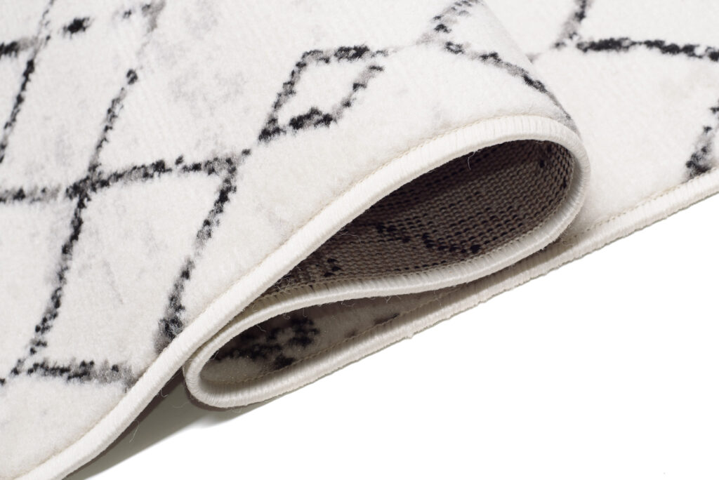Tappeto Juno Crema Grigio Linee Etnico