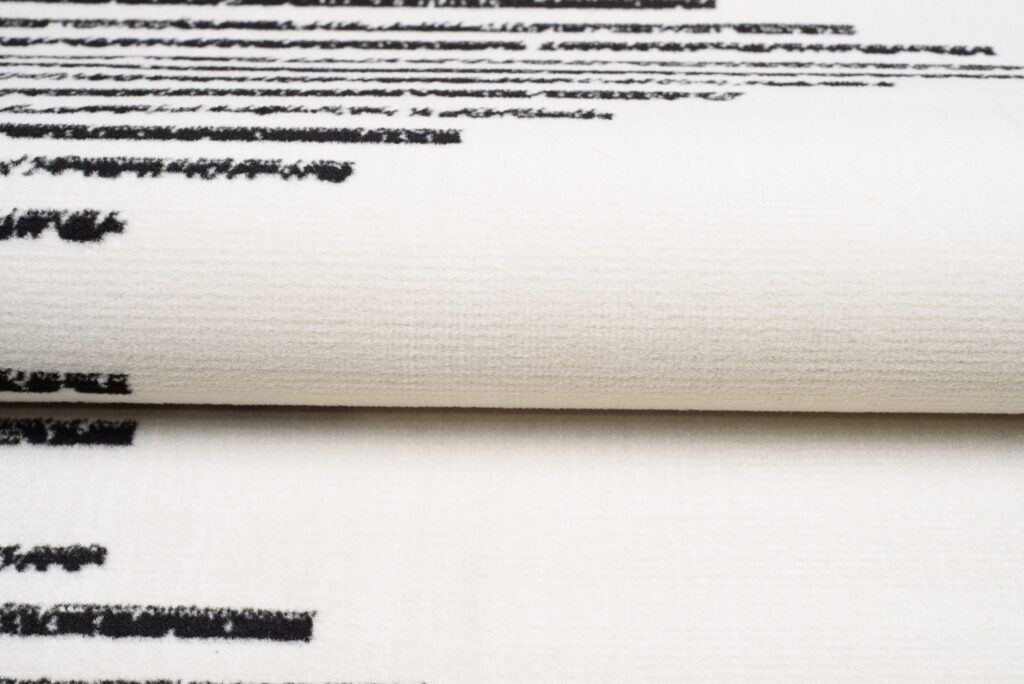 Tappeto Juno Cream Nero Linee Rombi