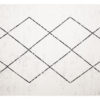 Tappeto Juno Cream Nero Geometrico Rombi