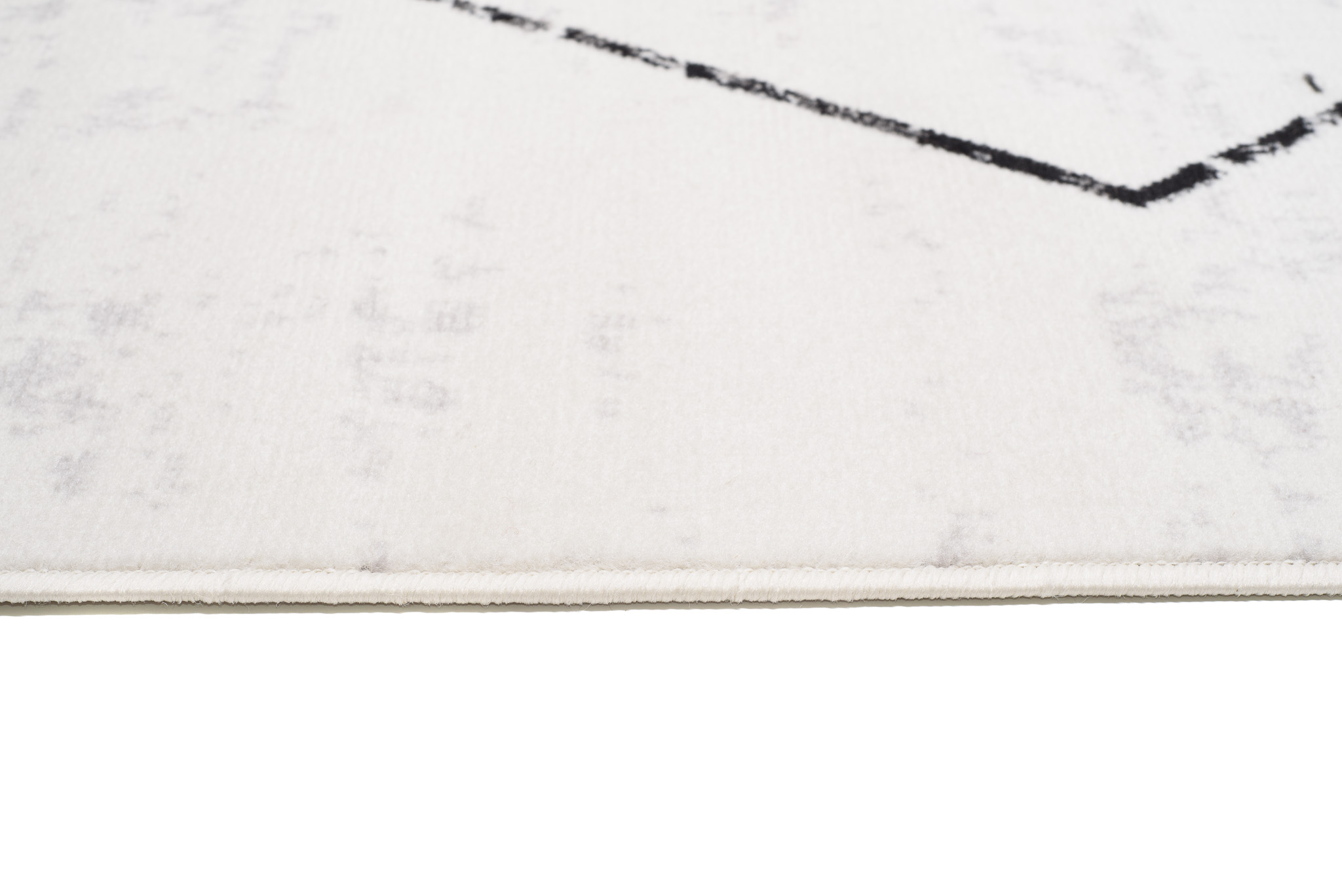 Tappeto Juno Cream Nero Geometrico Rombi