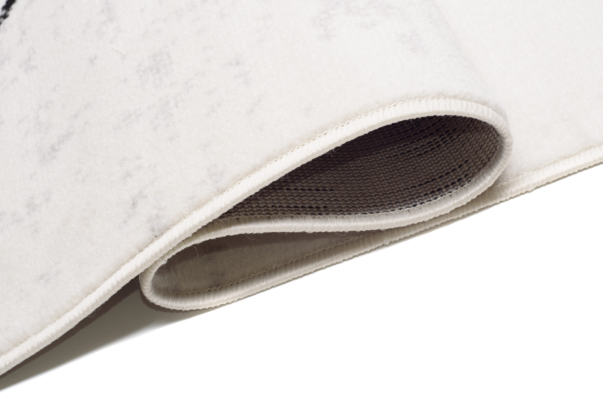 Tappeto Juno Cream Nero Geometrico Rombi