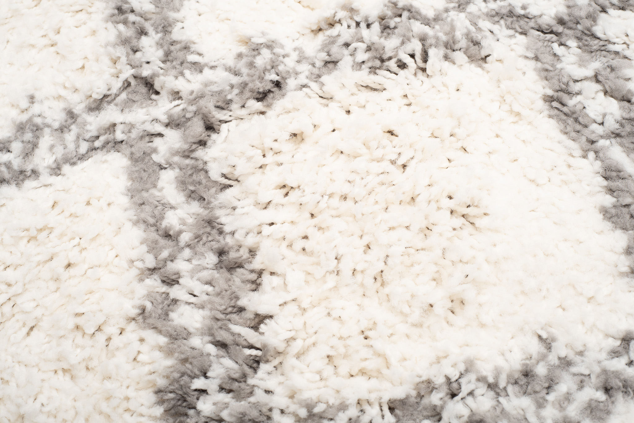 Tappeto Boho con Frange Crema a Scacchiera Shaggy