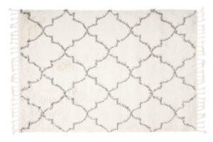 Tappeto Boho con Frange Crema Marocchino Trifoglio