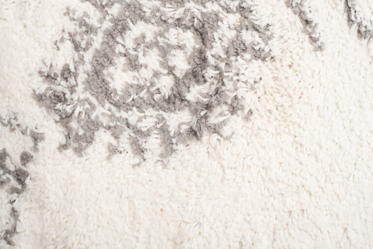 Tappeto Boho con Frange Crema Etnico Shaggy