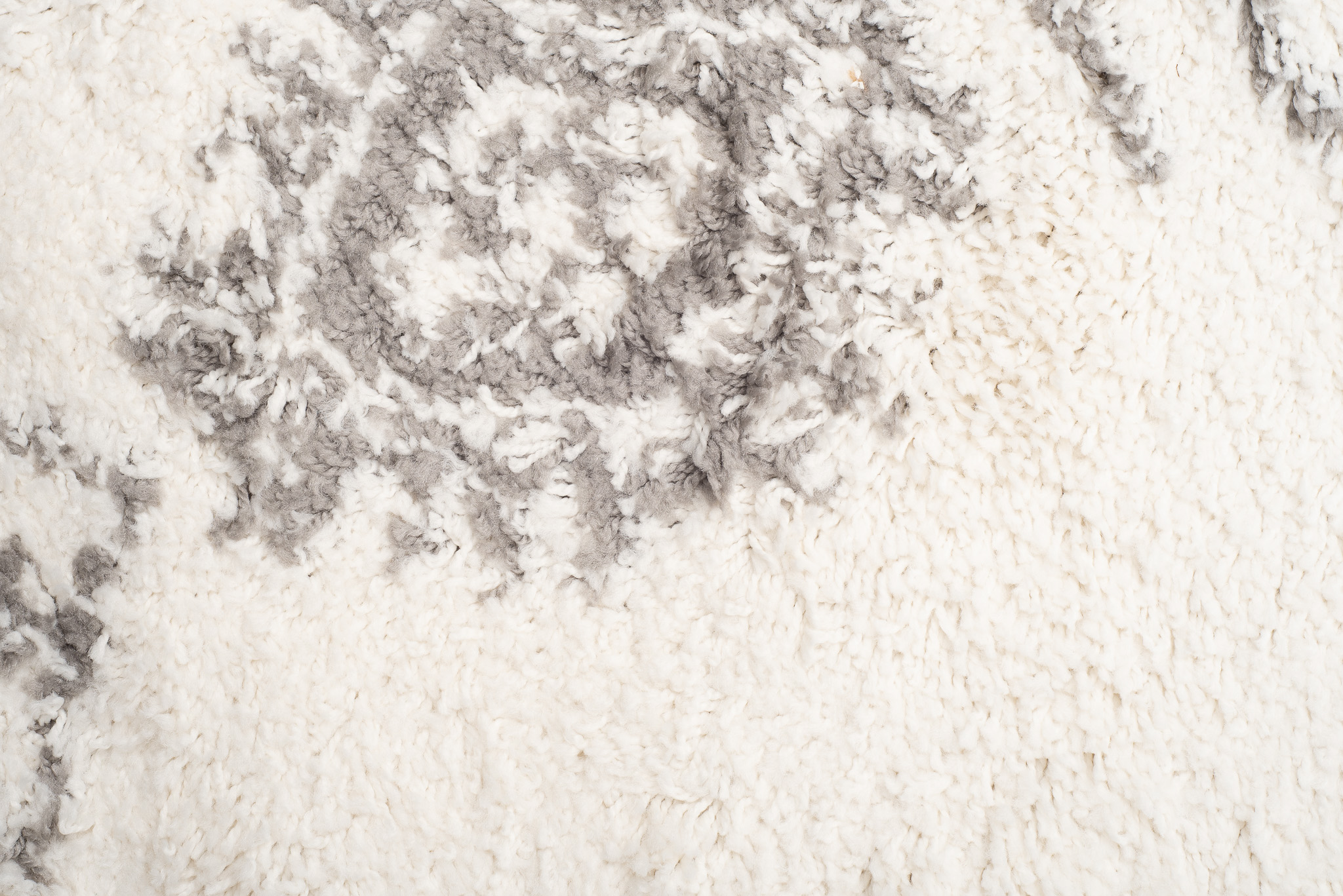 Tappeto Boho con Frange Crema Etnico Shaggy