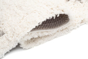 Tappeto Boho con Frange Crema Etnico Shaggy