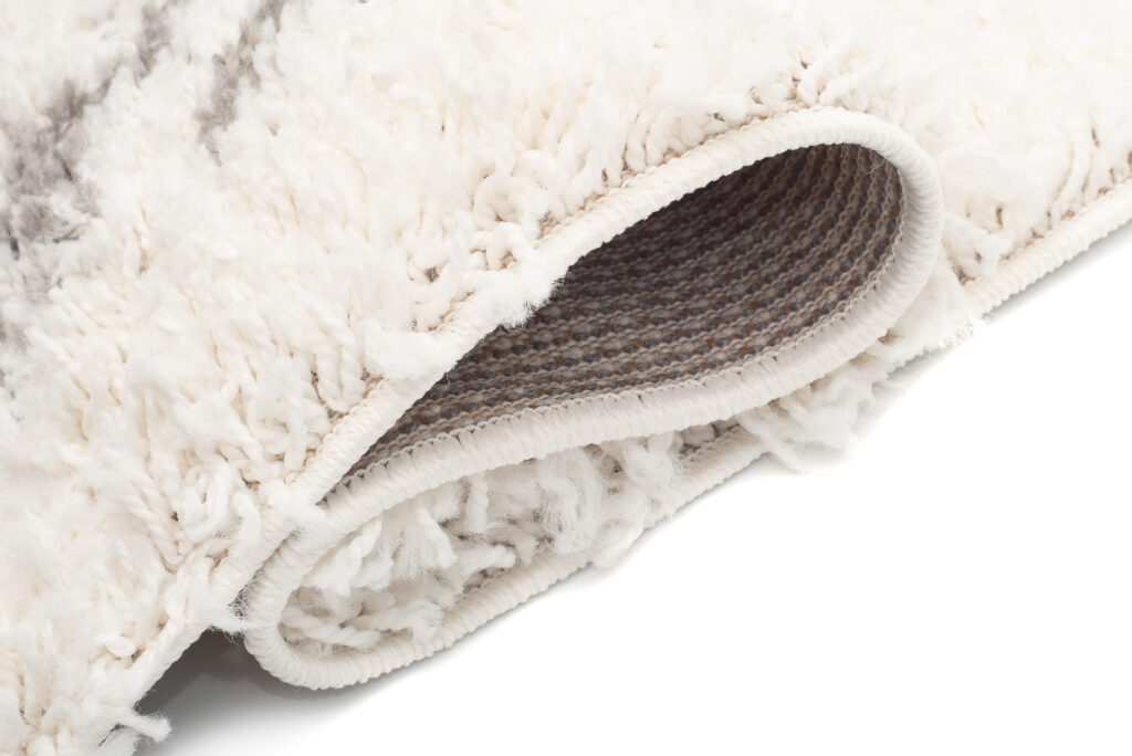 Tappeto Boho con Frange Crema Geometrico Shaggy