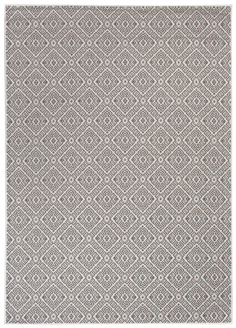 Tappeto Capri Salotto Cucina Terazzo Esterno Interno Geometrico Nero