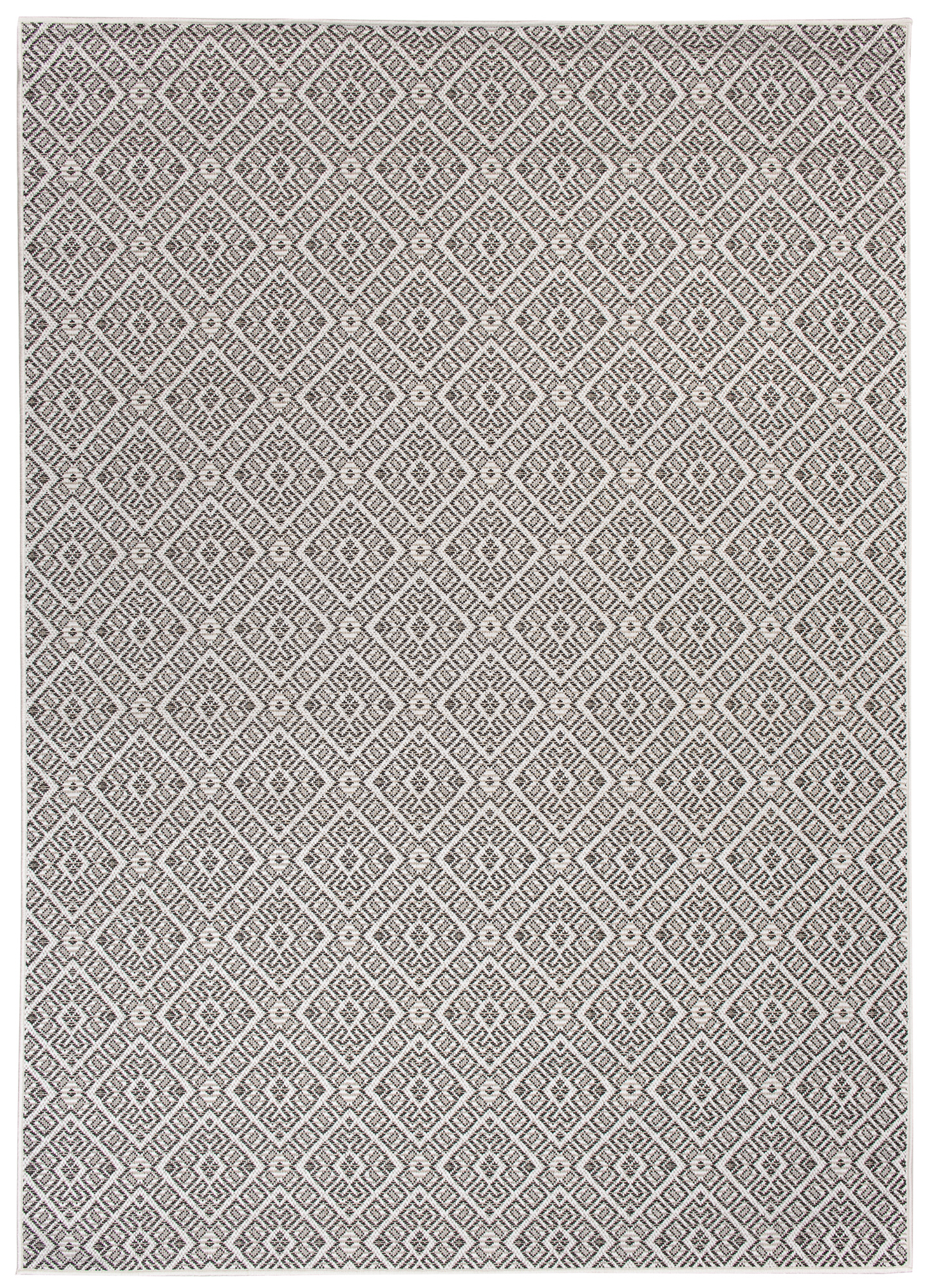 Tappeto Capri Salotto Cucina Terazzo Esterno Interno Geometrico Nero