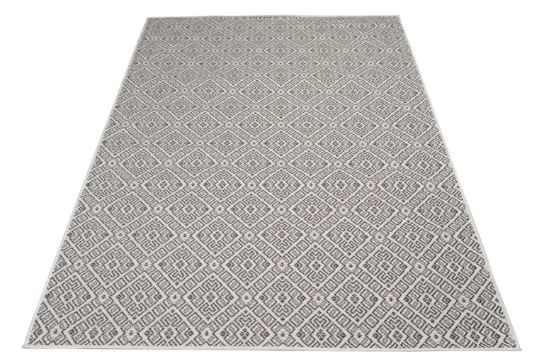 Tappeto Capri Salotto Cucina Terazzo Esterno Interno Geometrico Nero