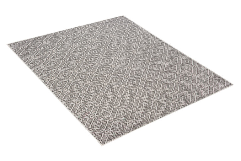 Tappeto Capri Salotto Cucina Terazzo Esterno Interno Geometrico Nero