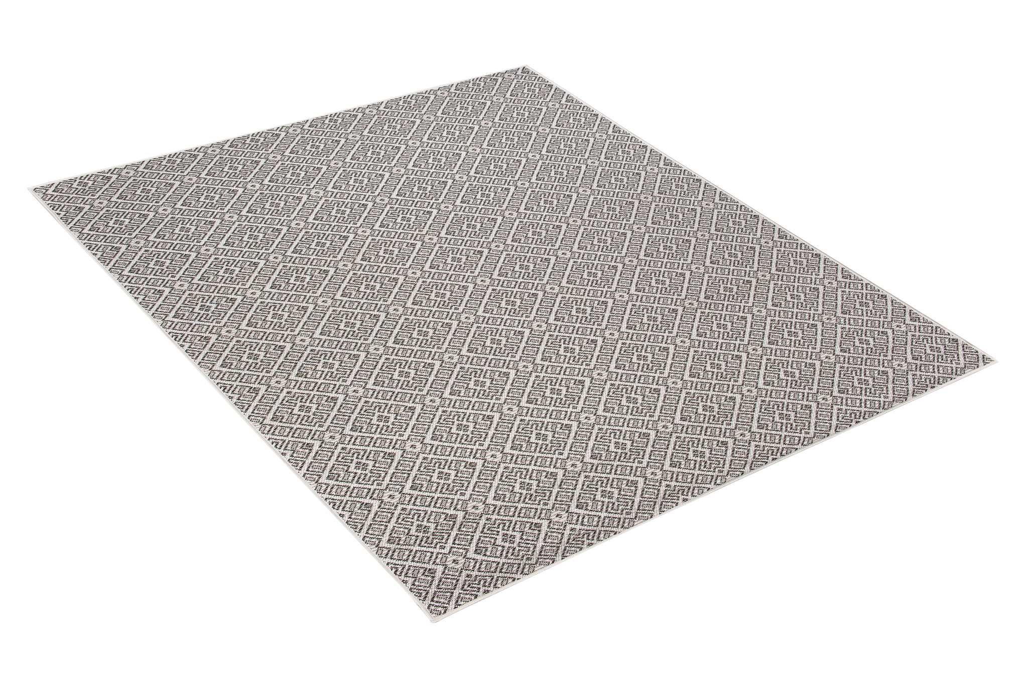 Tappeto Capri Salotto Cucina Terazzo Esterno Interno Geometrico Nero