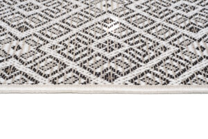 Tappeto Capri Salotto Cucina Terazzo Esterno Interno Geometrico Nero