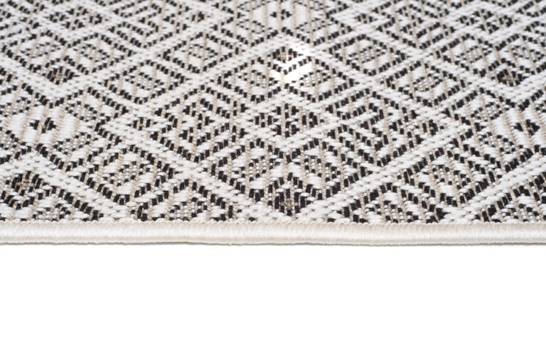 Tappeto Capri Salotto Cucina Terazzo Esterno Interno Geometrico Nero