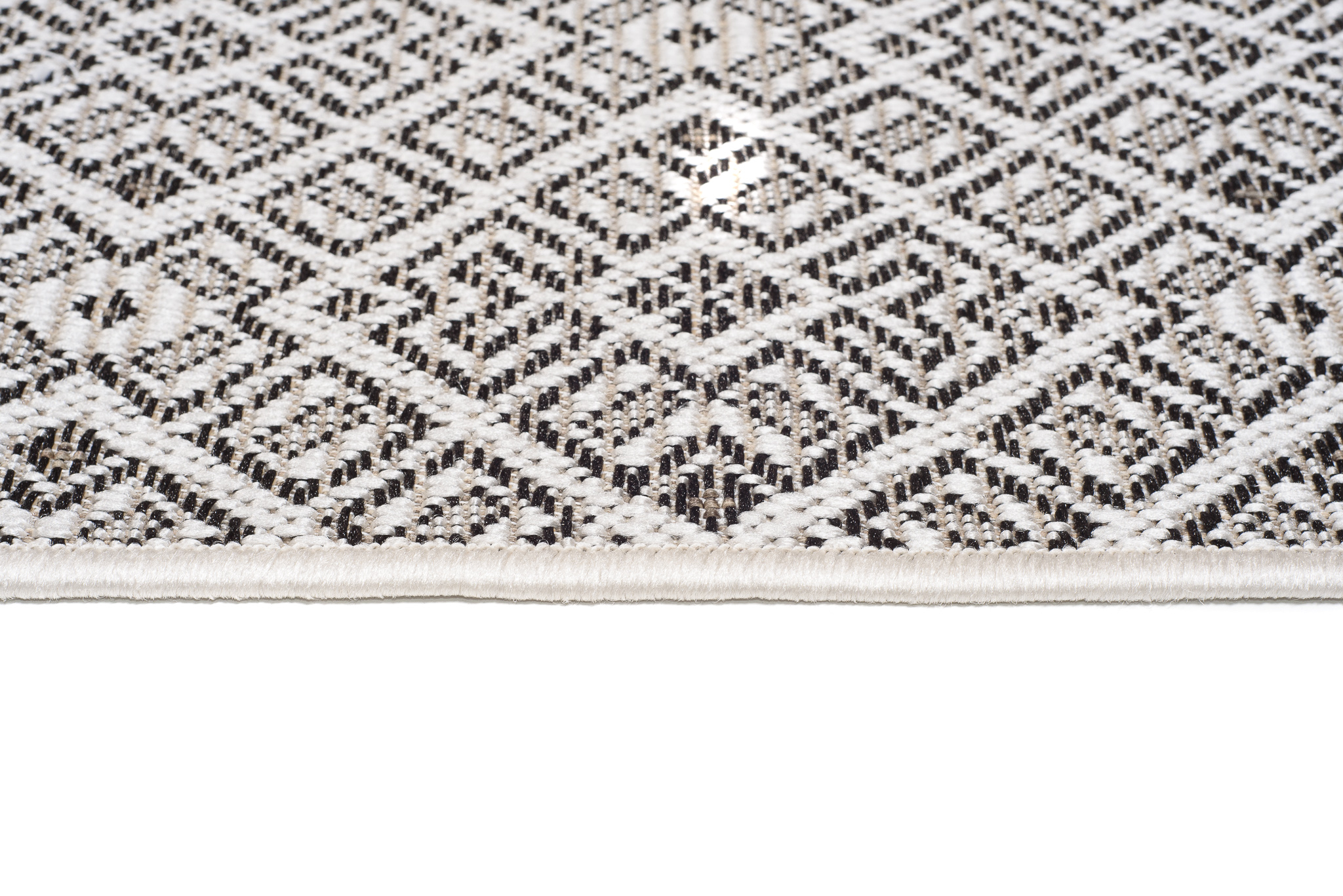 Tappeto Capri Salotto Cucina Terazzo Esterno Interno Geometrico Nero