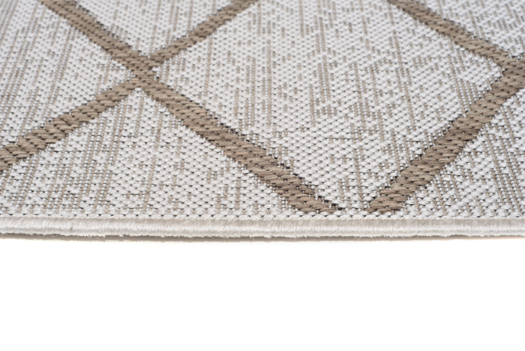 Tappeto Capri Salotto Moderno Cucina Esterno Interno Beige