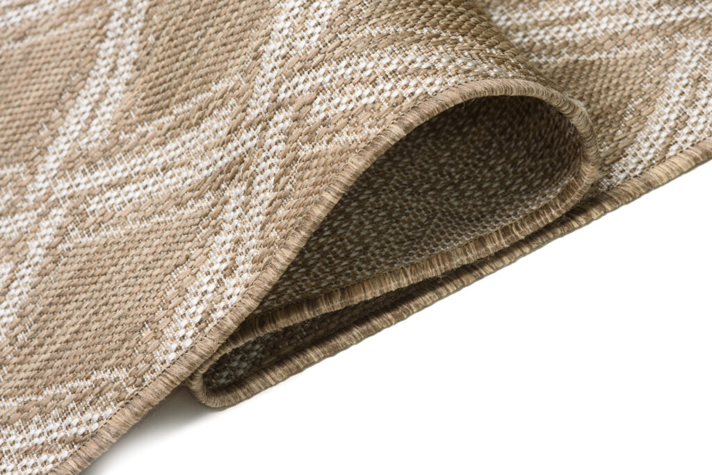 Tappeto Capri Design Moderno Geometrico Beige Marrone Chiaro Sisal