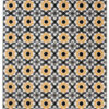 Tappeto Maya Grigio Giallo Floreale Mosaico