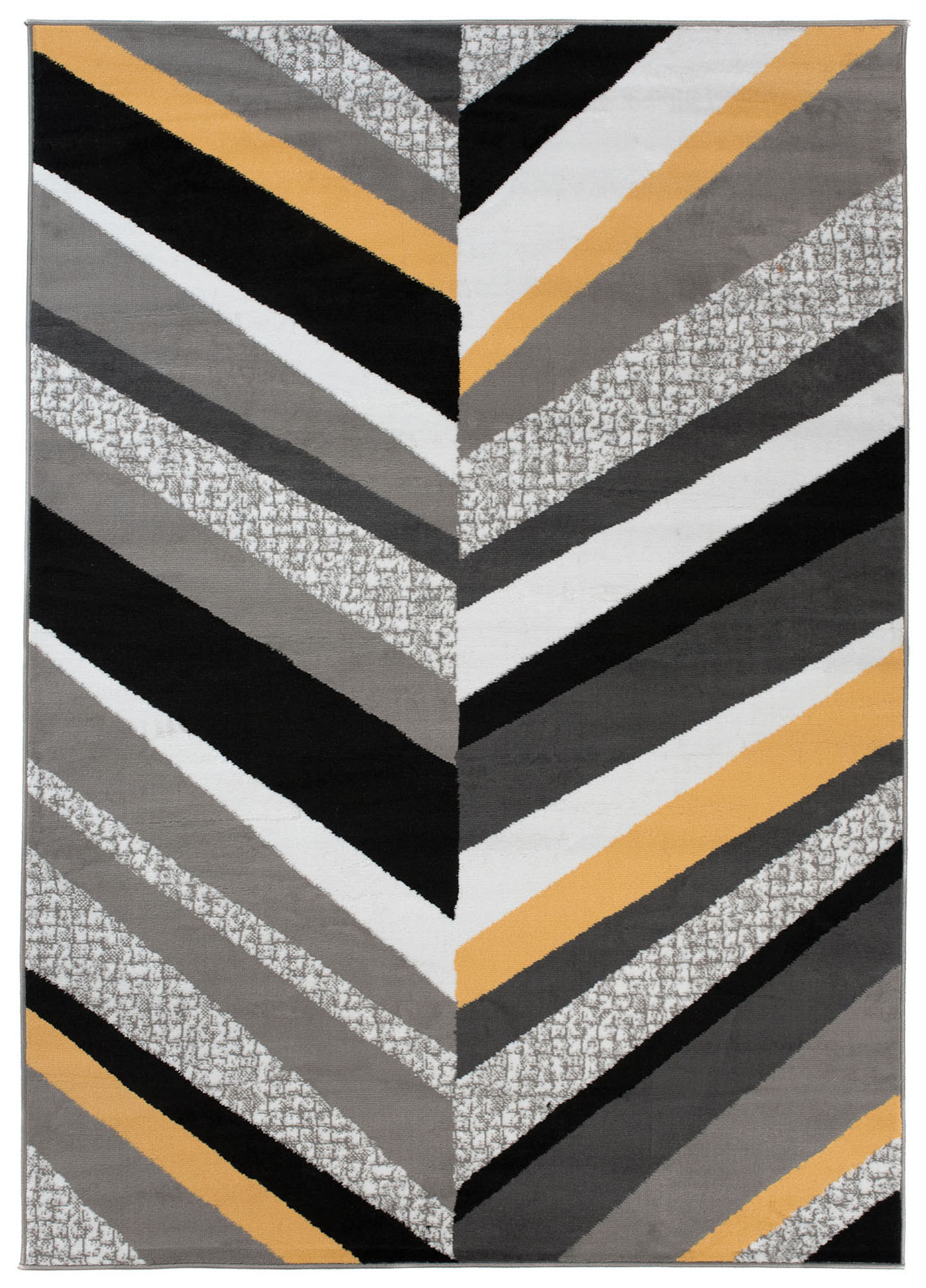 Tappeto Maya Grigio Giallo Geometrico Linee