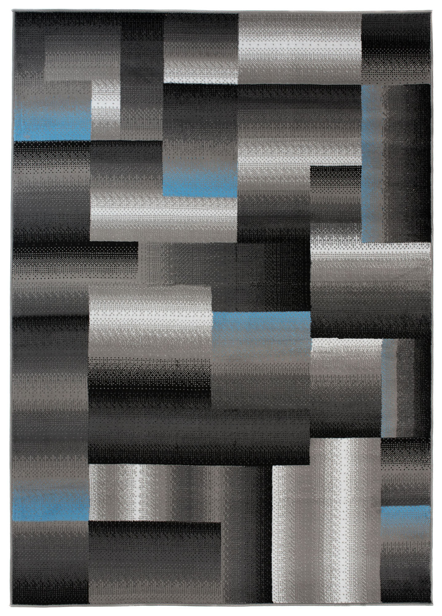 Tappeto Maya Grigio Blu Rettangoli