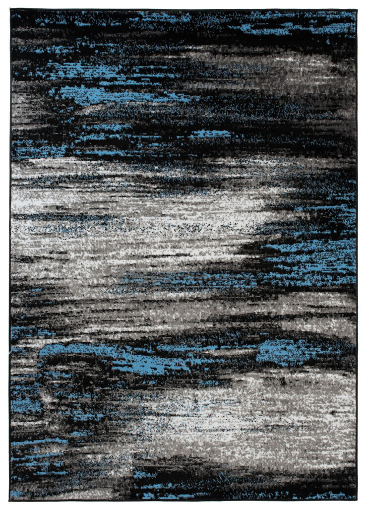 Tappeto Maya Grigio Blu Astratto