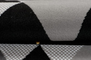 Tappeto Maya Grigio Giallo Geometrico Triangoli